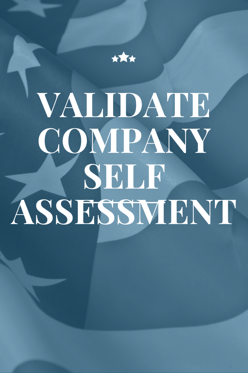 Validate Company Self Assessment